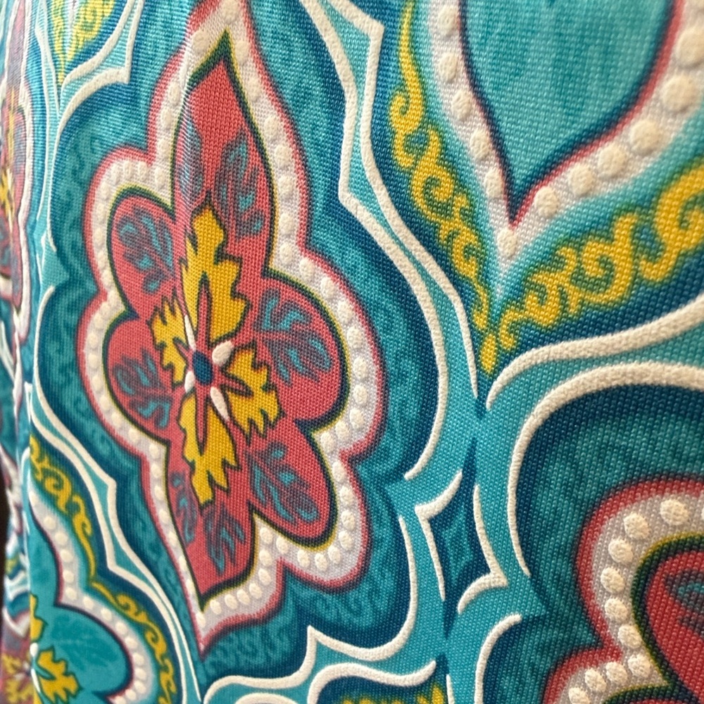 Ruby Rd Colorful Geometric Pattern Dress Size Medium - Picture 7 of 9